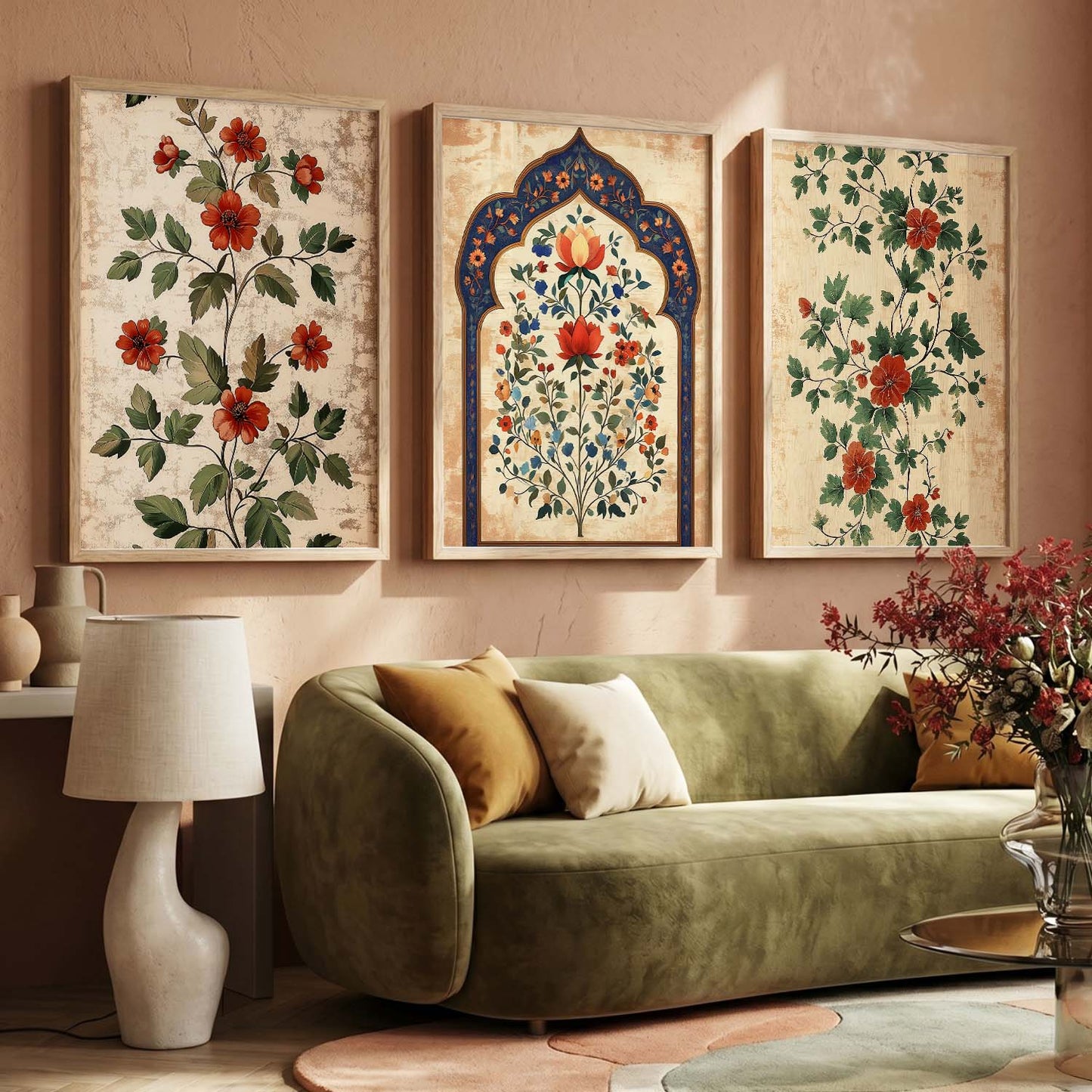 Traditional Wall  Art Paintings for Living Room - Wall Poster With frames