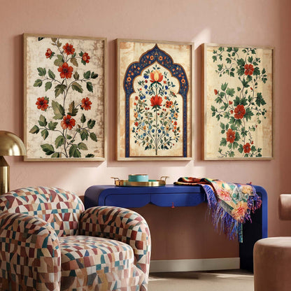 Traditional Wall  Art Paintings for Living Room - Wall Poster With frames