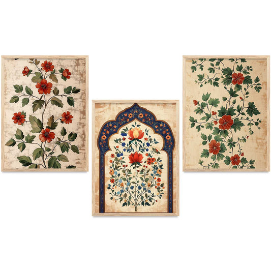 Floral   Wall  Art Paintings for Living Room - Wall Poster With frames