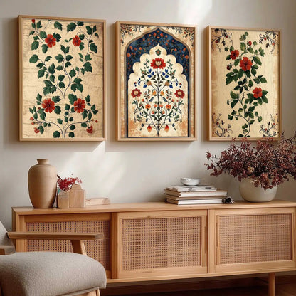 Floral Wall  Art  Paintings for Living Room - Wall Poster With frames
