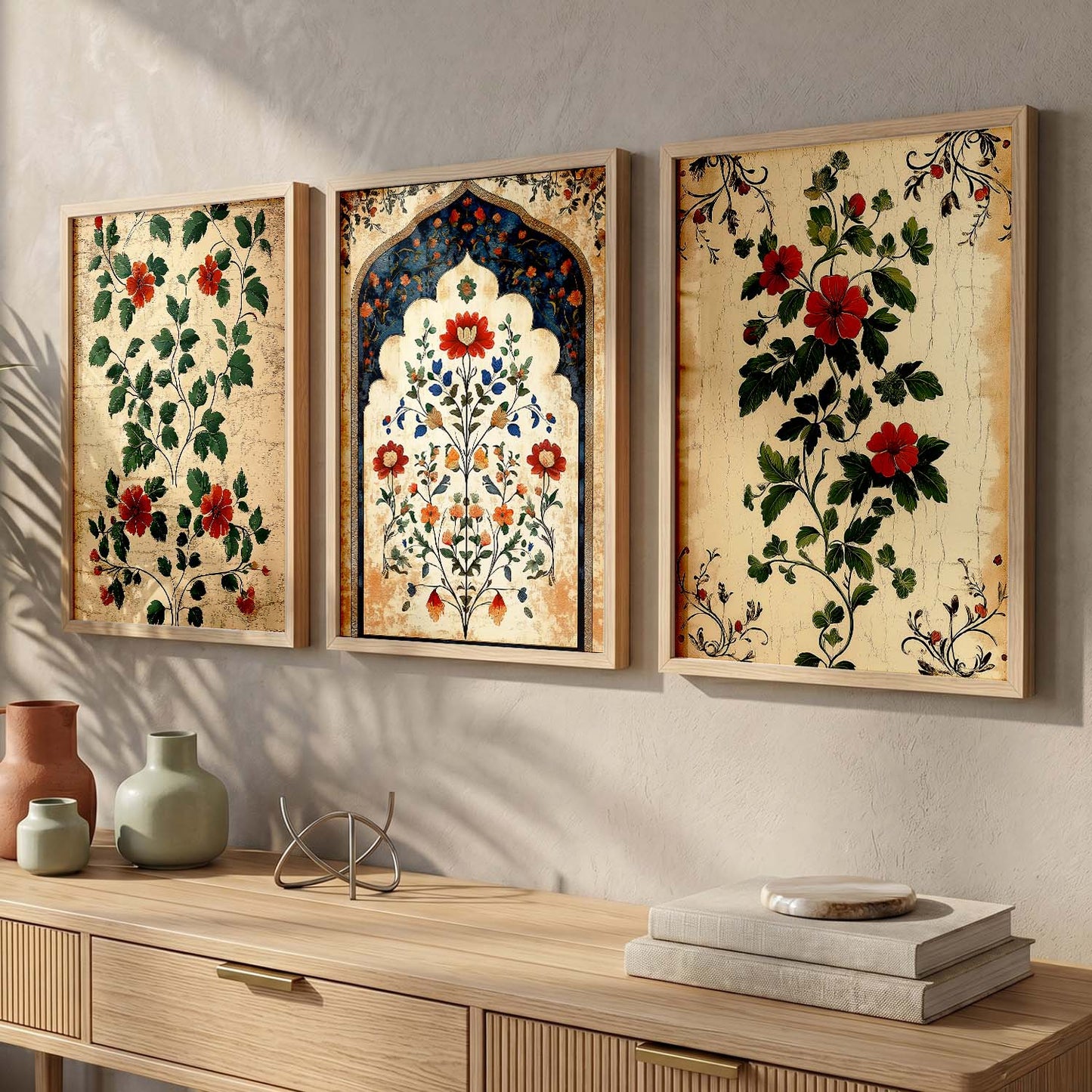 Floral Wall  Art  Paintings for Living Room - Wall Poster With frames