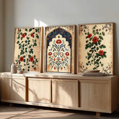 Floral Wall  Art  Paintings for Living Room - Wall Poster With frames