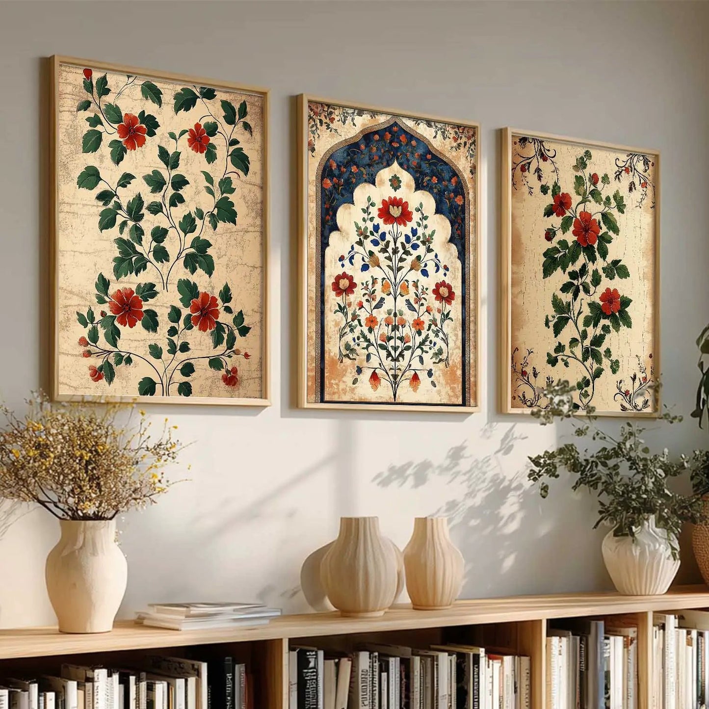 Floral Wall  Art  Paintings for Living Room - Wall Poster With frames