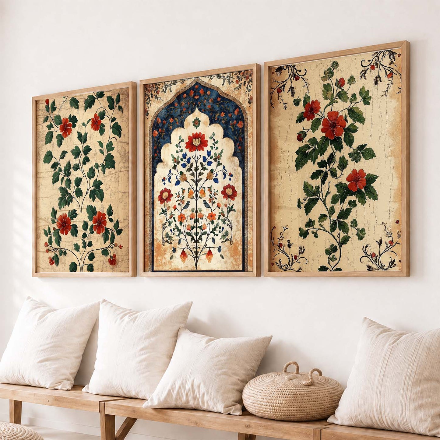 Floral Wall  Art  Paintings for Living Room - Wall Poster With frames