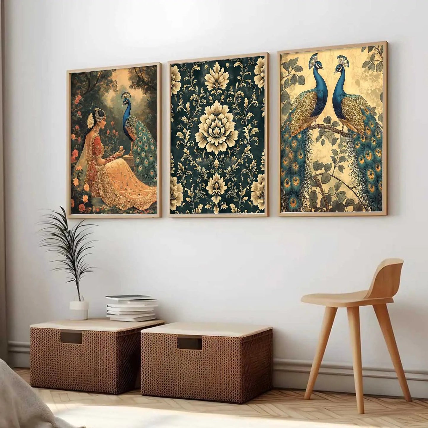 Traditional Wall  Art Paintings for Living Room - Wall Poster With frames