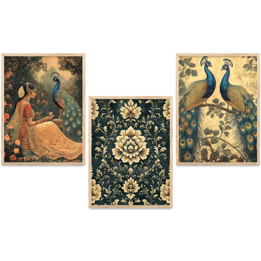 Madhubani    Wall  Art Paintings for Living Room - Wall Poster With frames