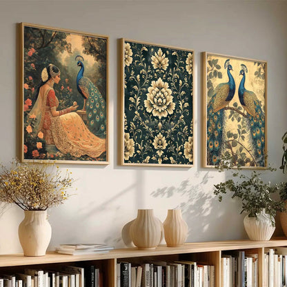 Traditional Wall  Art Paintings for Living Room - Wall Poster With frames