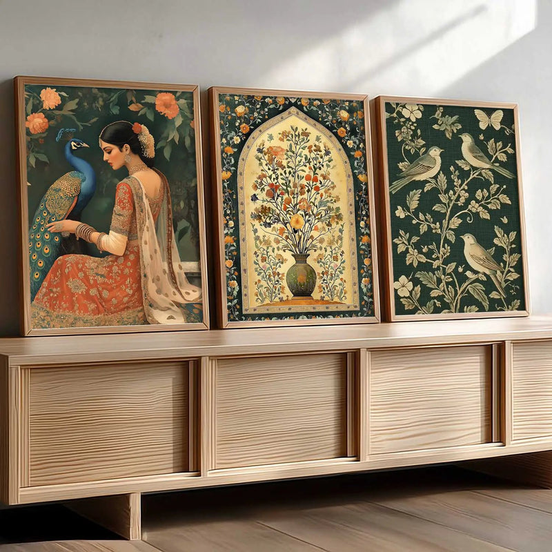 Traditional Wall Art  Paintings for Living Room - Wall Poster With frames