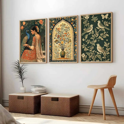 Traditional Wall Art  Paintings for Living Room - Wall Poster With frames