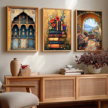 Traditional   Wall  Art Paintings for Living Room - Wall Poster With frames