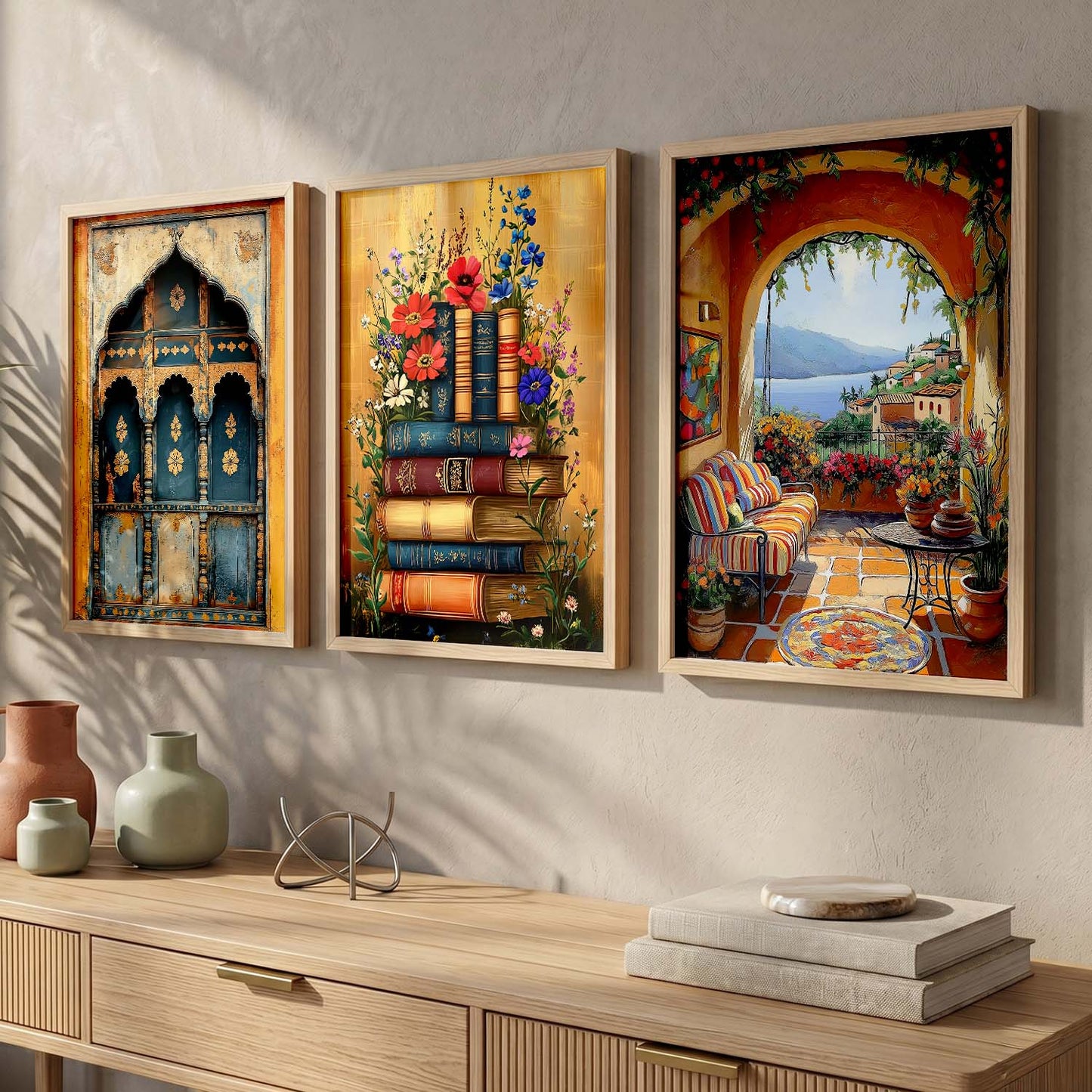 Traditional   Wall  Art Paintings for Living Room - Wall Poster With frames