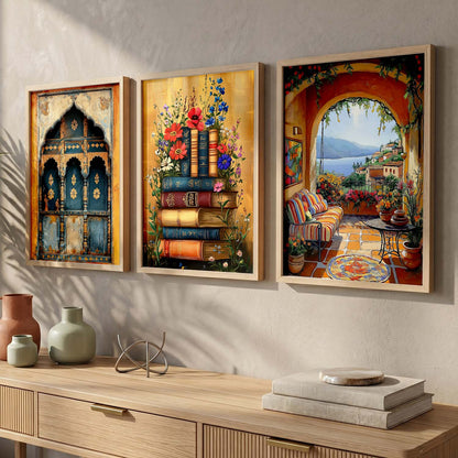 Traditional   Wall  Art Paintings for Living Room - Wall Poster With frames