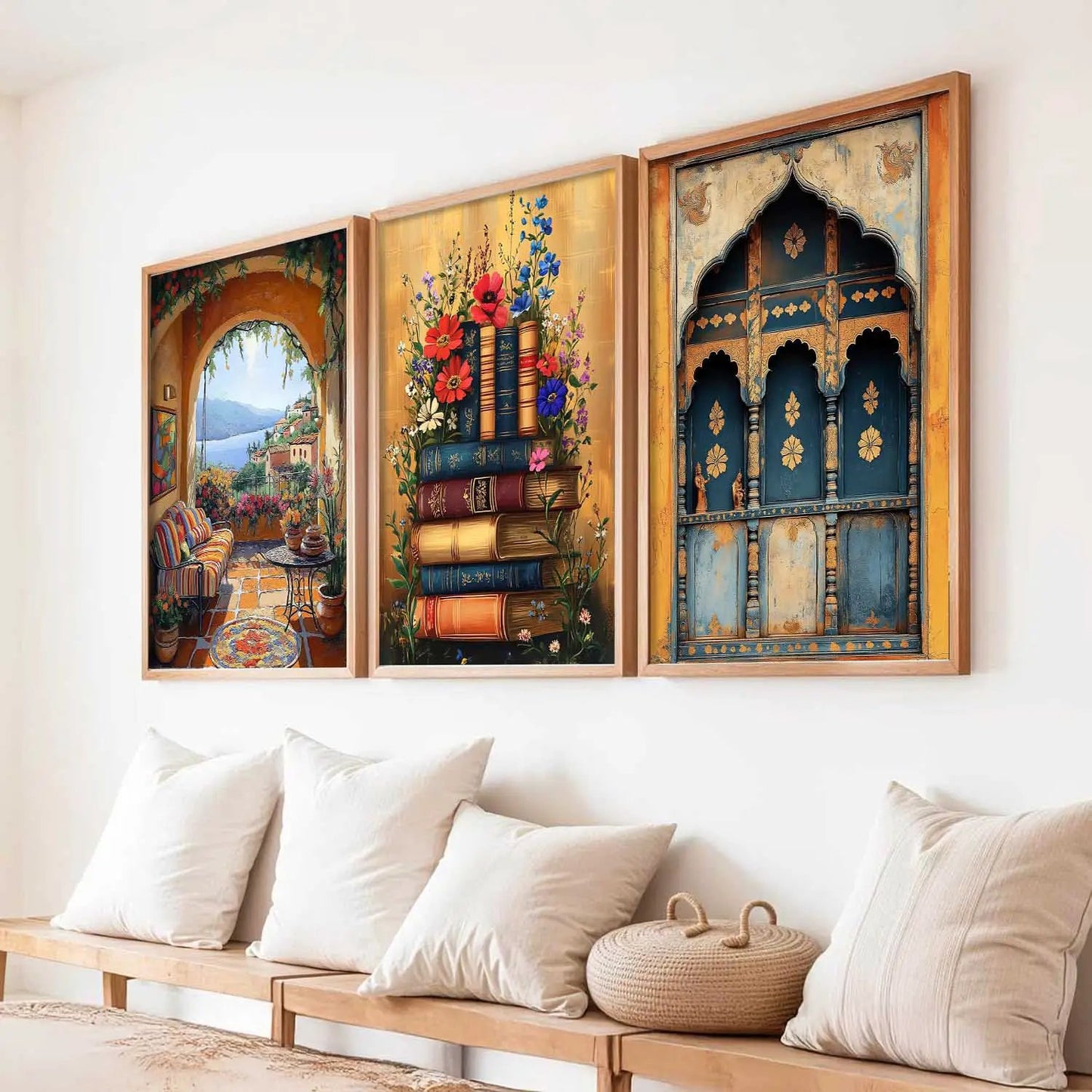 Traditional   Wall  Art Paintings for Living Room - Wall Poster With frames