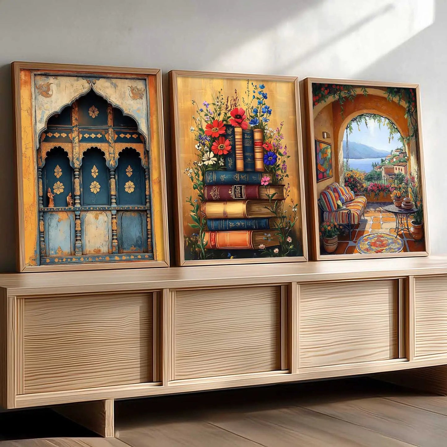 Traditional   Wall  Art Paintings for Living Room - Wall Poster With frames