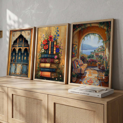 Traditional   Wall  Art Paintings for Living Room - Wall Poster With frames