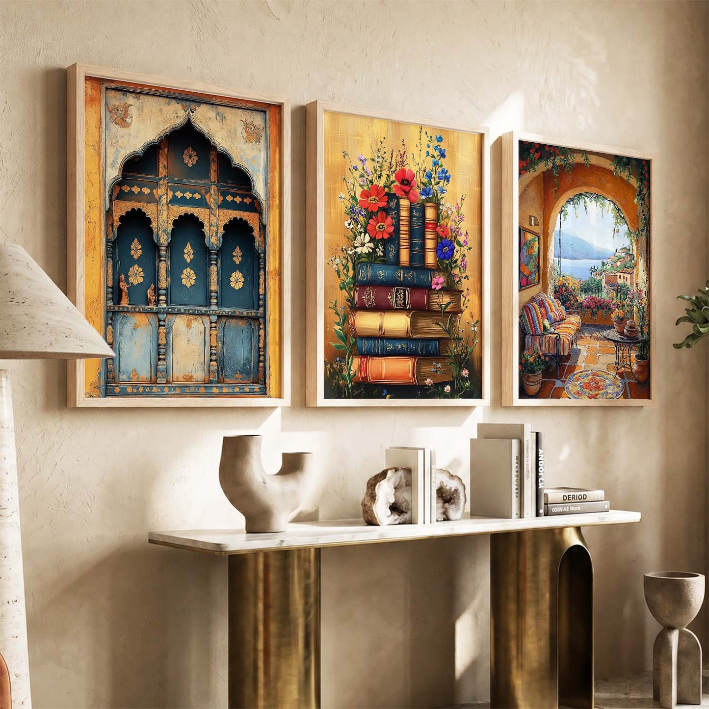 Traditional   Wall  Art Paintings for Living Room - Wall Poster With frames