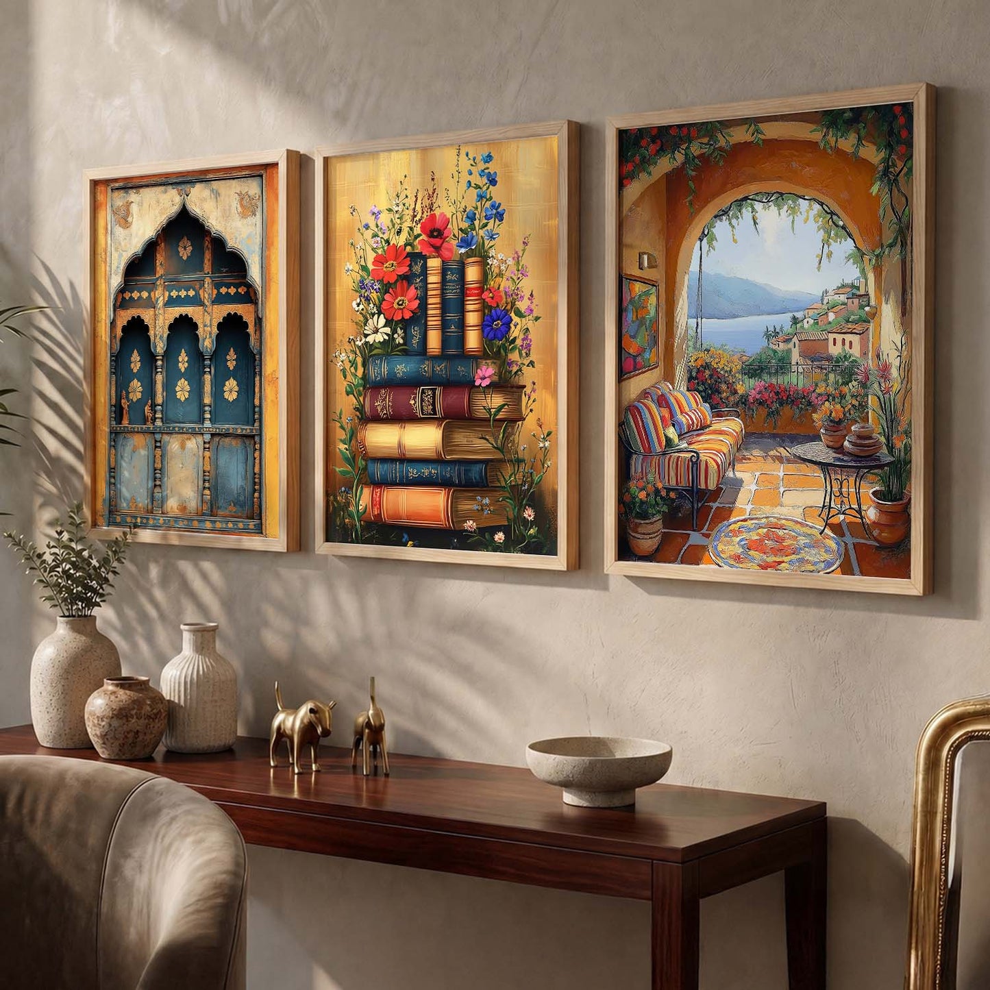 Traditional   Wall  Art Paintings for Living Room - Wall Poster With frames