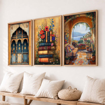 Traditional   Wall  Art Paintings for Living Room - Wall Poster With frames