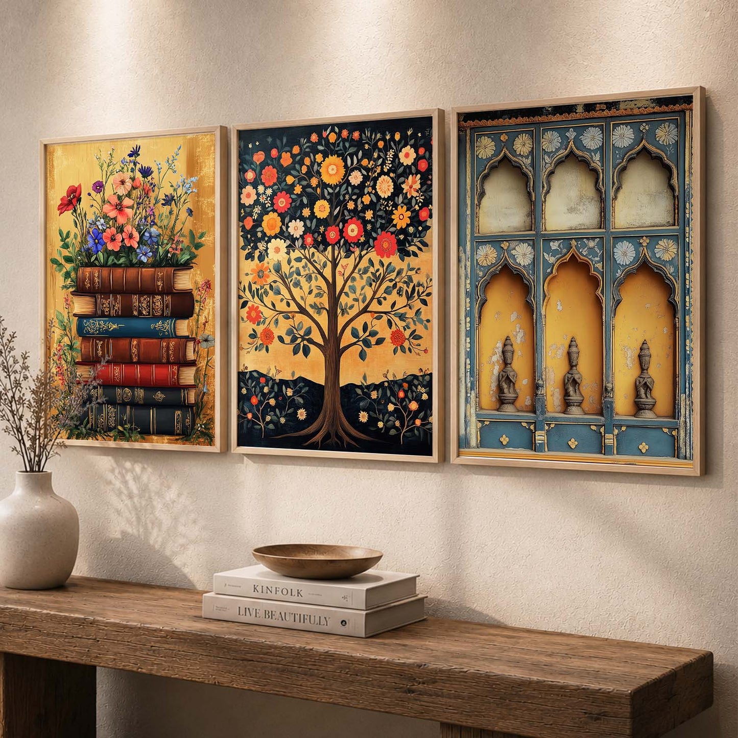 Traditional  Wall Art  Paintings for Living Room - Wall Poster With frames