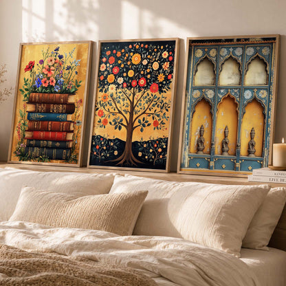 Traditional  Wall Art  Paintings for Living Room - Wall Poster With frames