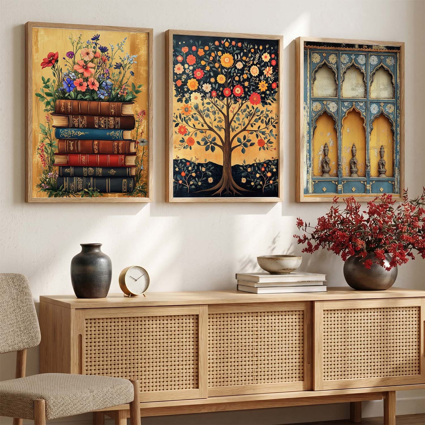Traditional  Wall Art  Paintings for Living Room - Wall Poster With frames