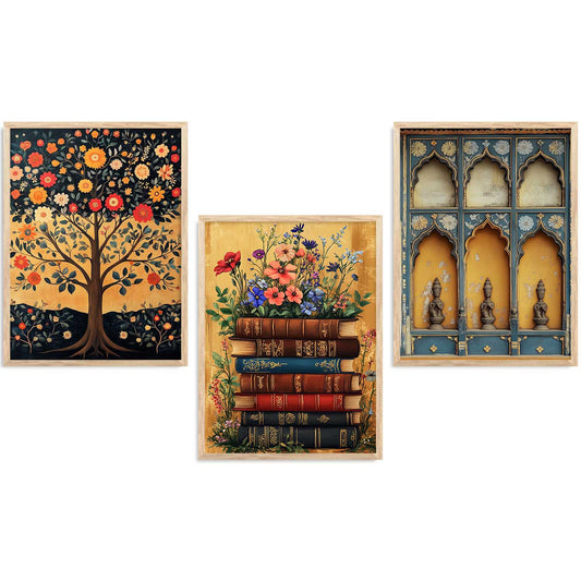 Traditional  Wall Art  Paintings for Living Room - Wall Poster With frames