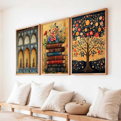Traditional  Wall Art  Paintings for Living Room - Wall Poster With frames