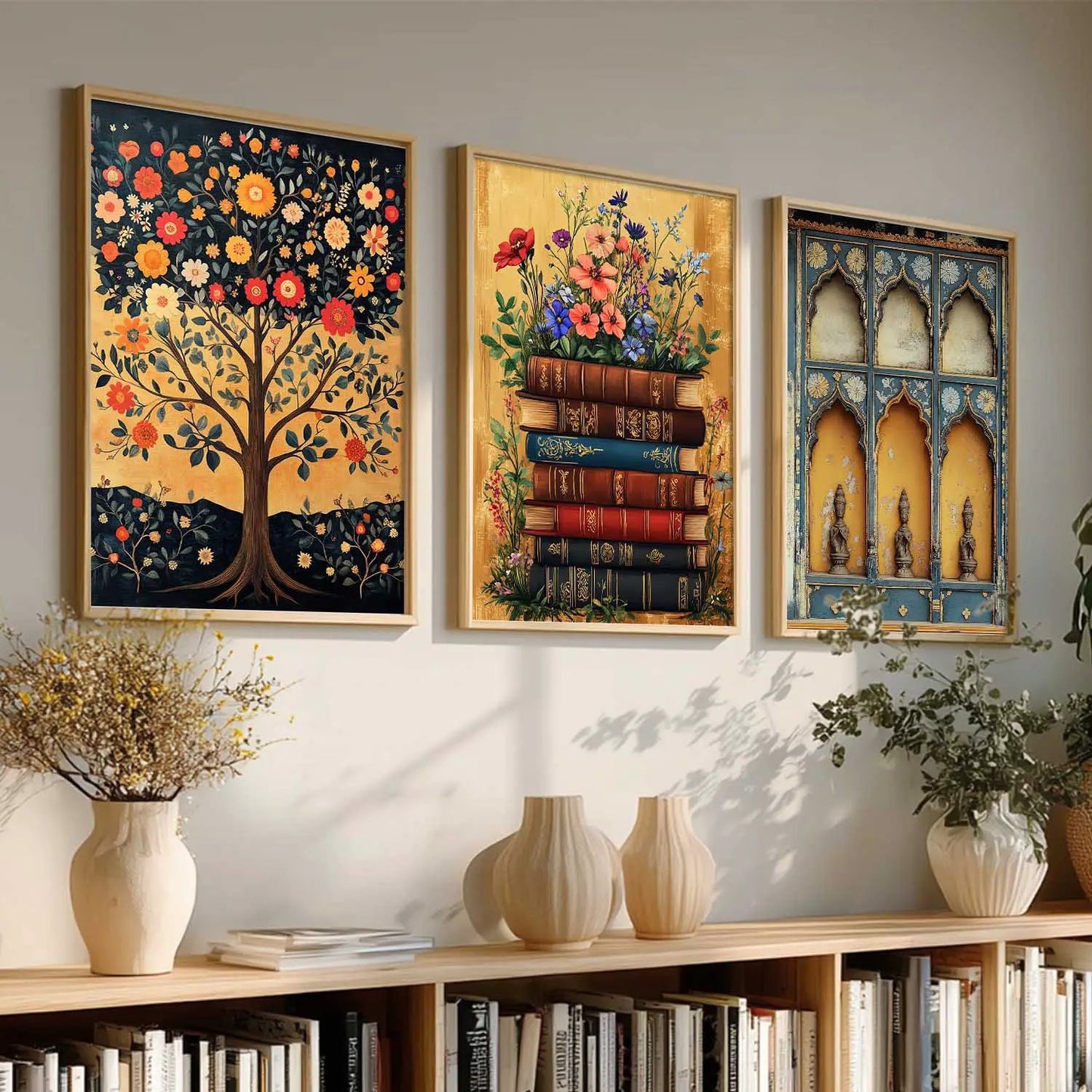 Traditional  Wall Art  Paintings for Living Room - Wall Poster With frames