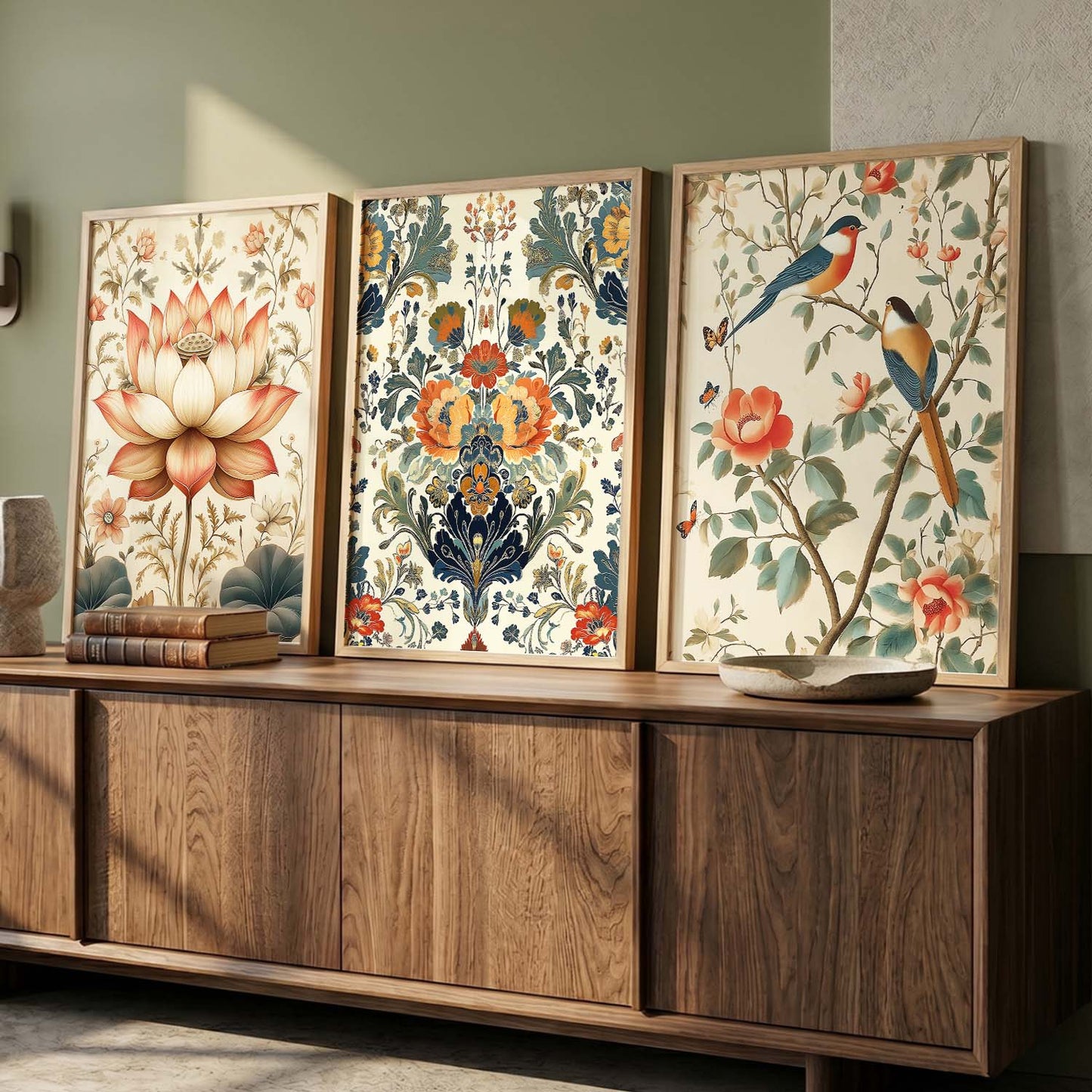 Floral   Wall Art  Paintings for Living Room - Wall Poster With frames