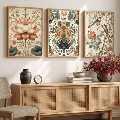 Floral   Wall Art  Paintings for Living Room - Wall Poster With frames