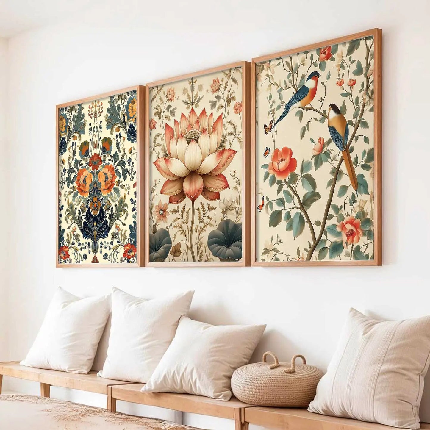 Floral   Wall Art  Paintings for Living Room - Wall Poster With frames