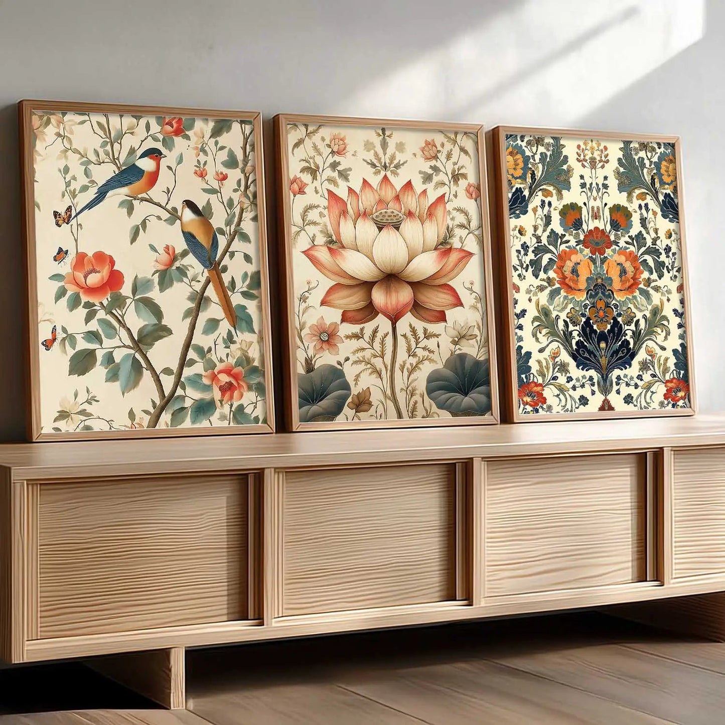 Floral   Wall Art  Paintings for Living Room - Wall Poster With frames