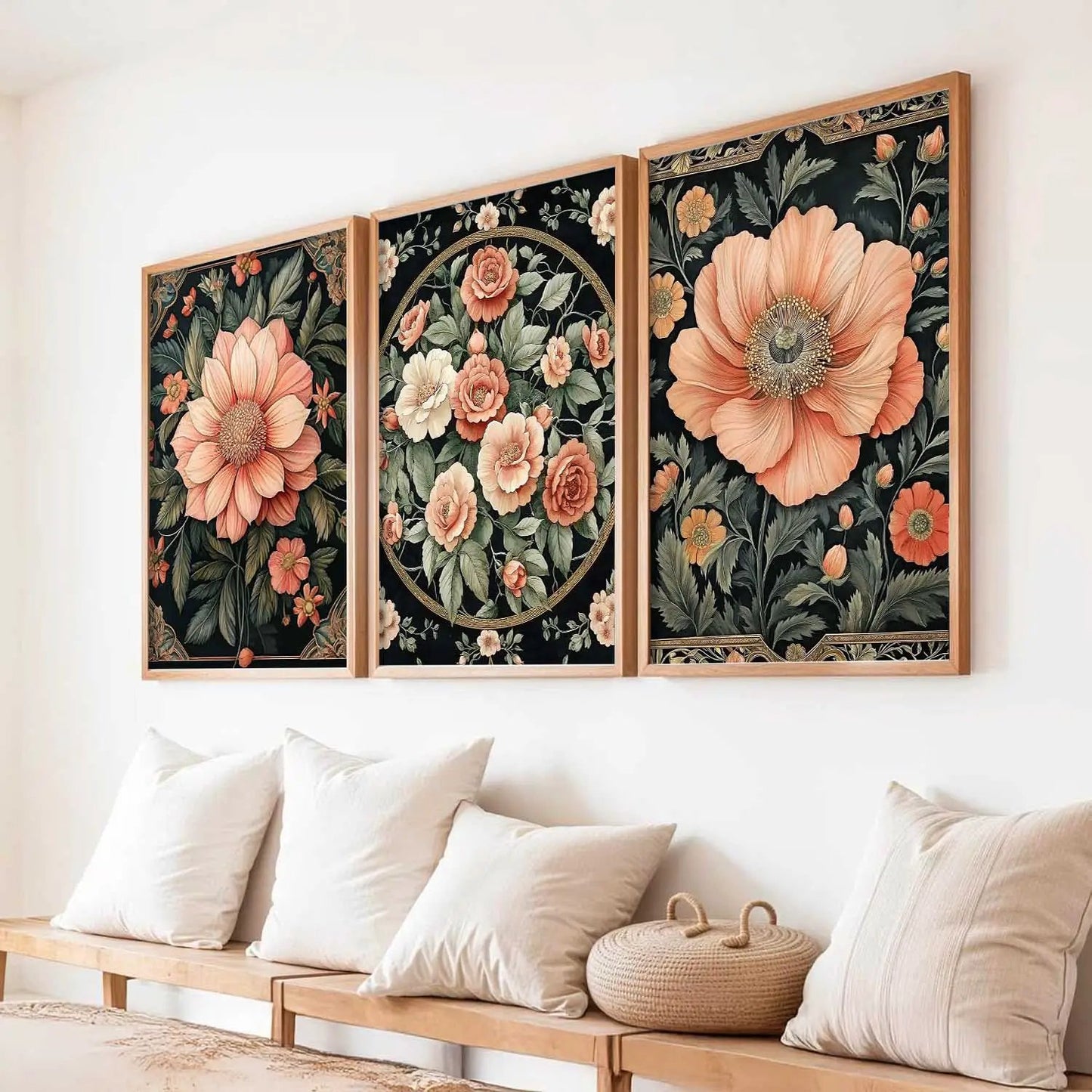 Floral  Wall  Art Paintings for Living Room - Wall Poster With frames