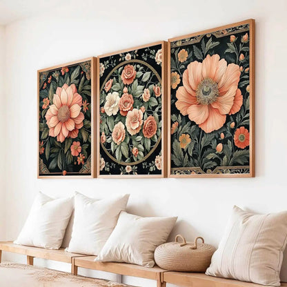 Floral  Wall  Art Paintings for Living Room - Wall Poster With frames