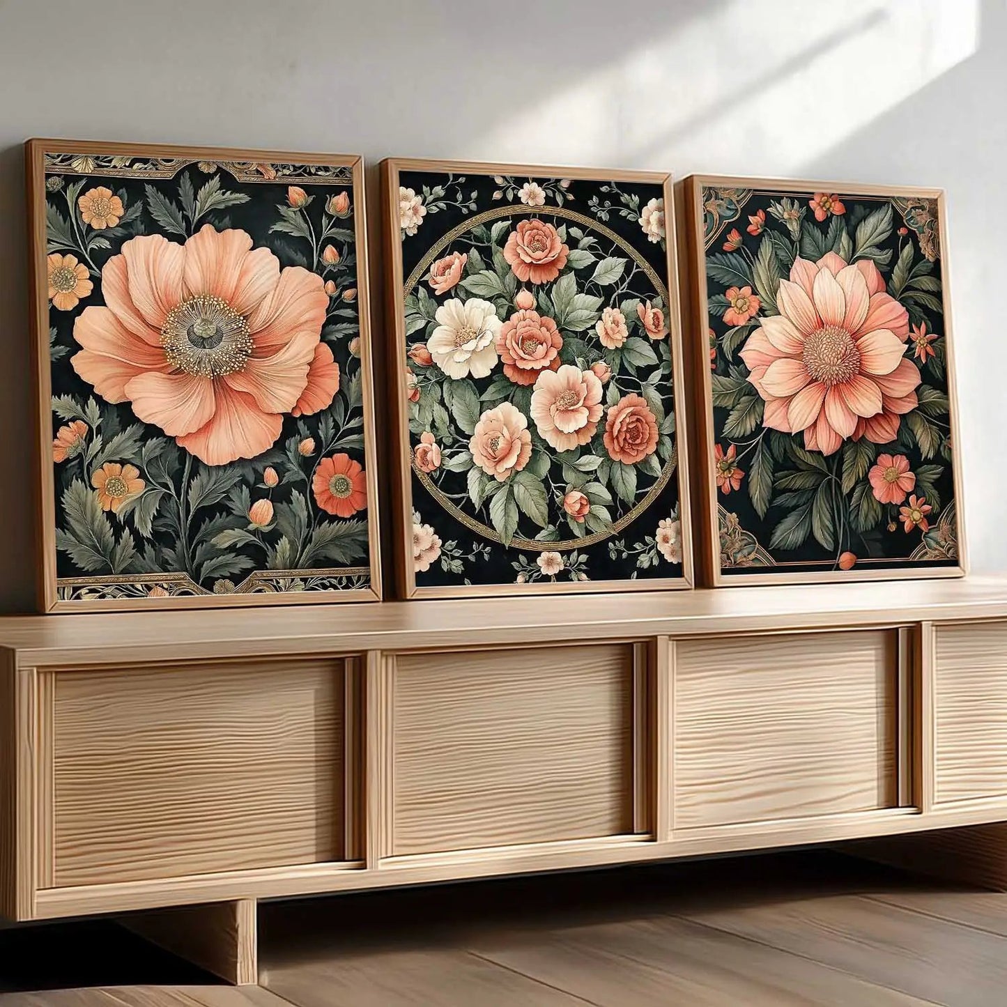 Floral  Wall  Art Paintings for Living Room - Wall Poster With frames