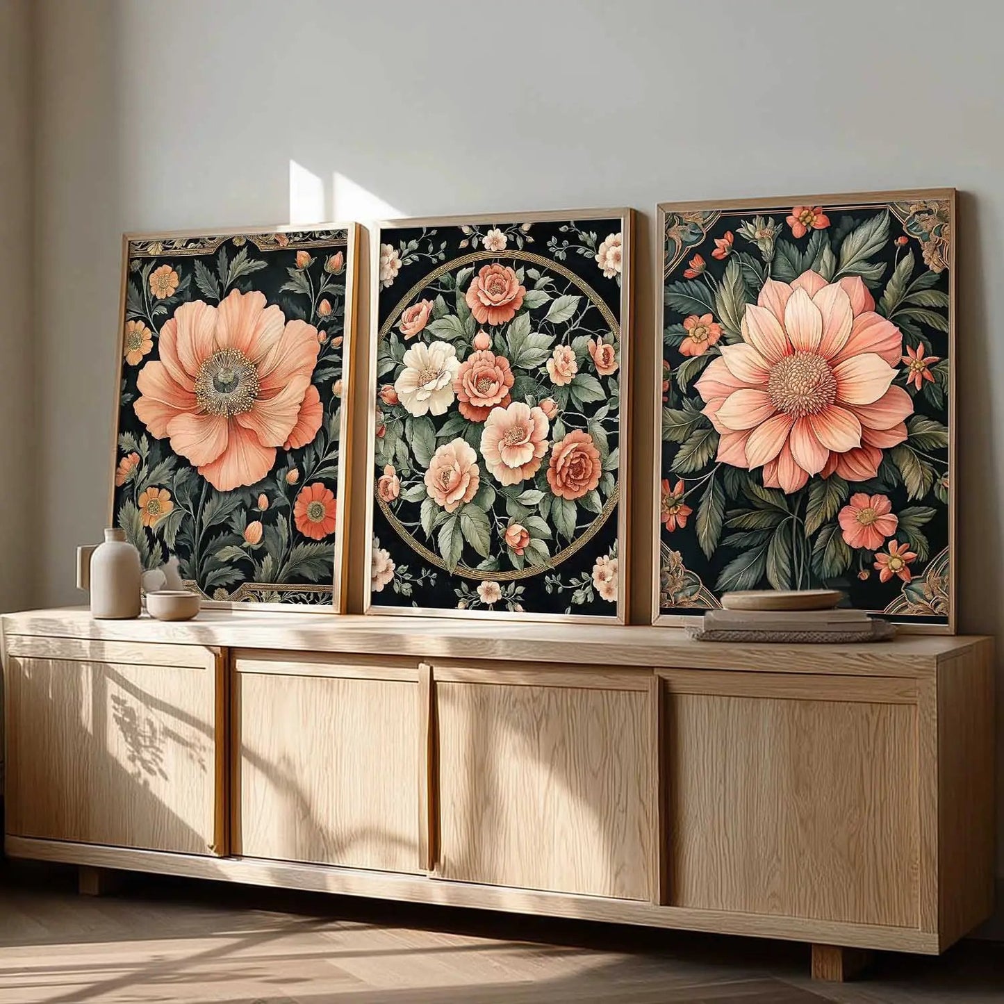 Floral  Wall  Art Paintings for Living Room - Wall Poster With frames