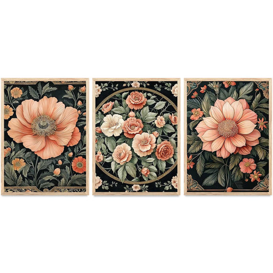 Floral  Wall  Art Paintings for Living Room - Wall Poster With frames