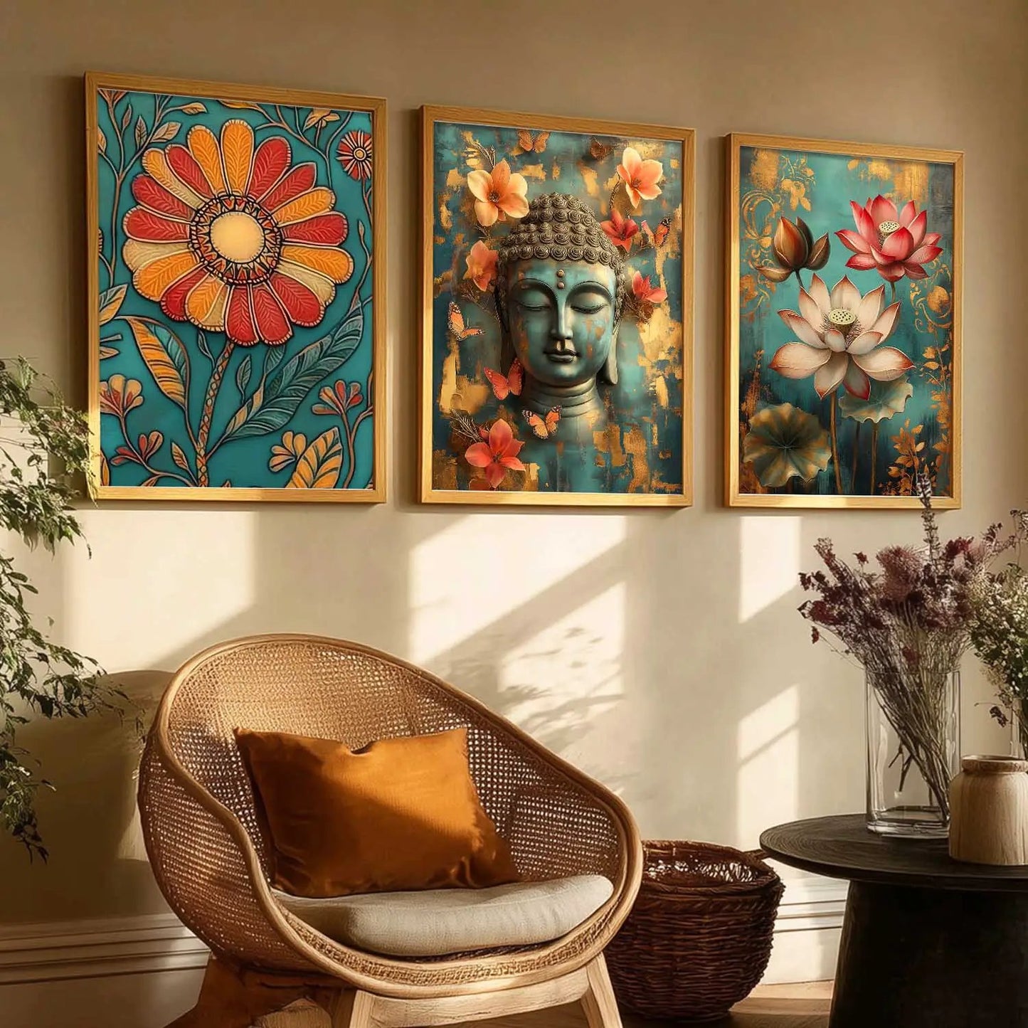 Traditional   Wall  Art Paintings for Living Room - Wall Poster With frames