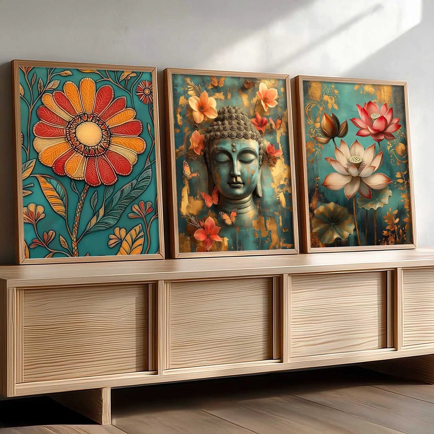 Traditional   Wall  Art Paintings for Living Room - Wall Poster With frames