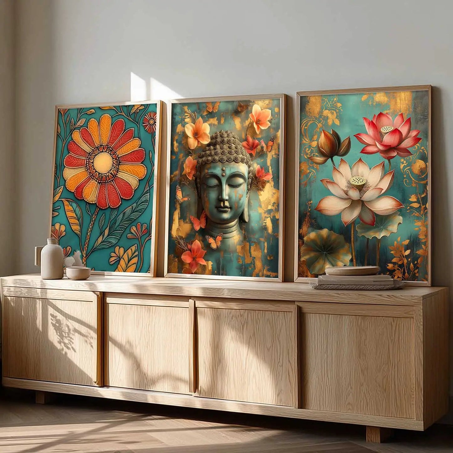 Traditional   Wall  Art Paintings for Living Room - Wall Poster With frames