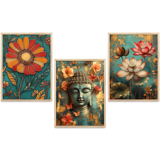Traditional   Wall  Art Paintings for Living Room - Wall Poster With frames