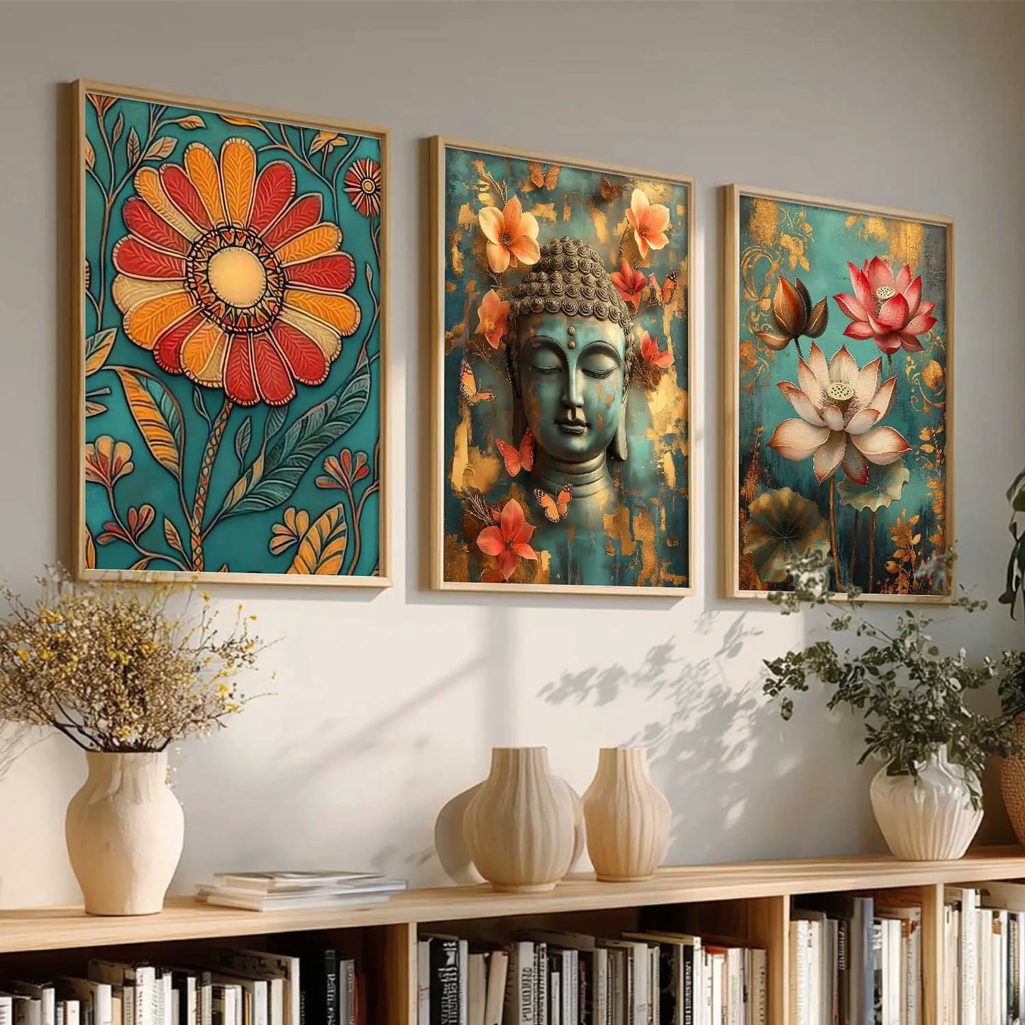 Traditional   Wall  Art Paintings for Living Room - Wall Poster With frames