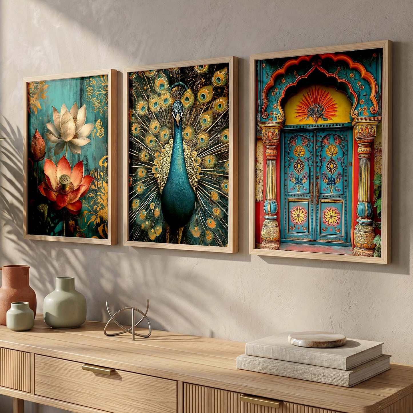 Madhubani    Wall Art  Paintings for Living Room - Wall Poster With frames