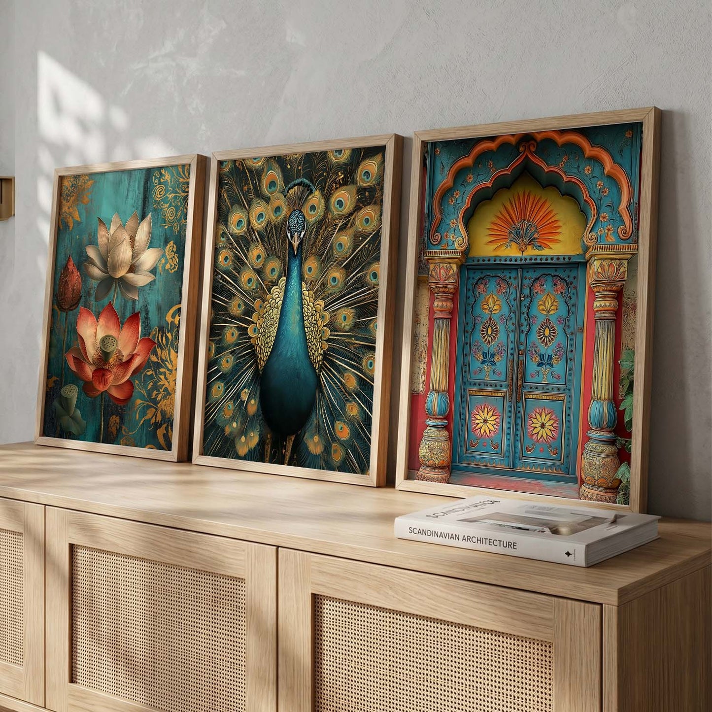 Madhubani    Wall Art  Paintings for Living Room - Wall Poster With frames