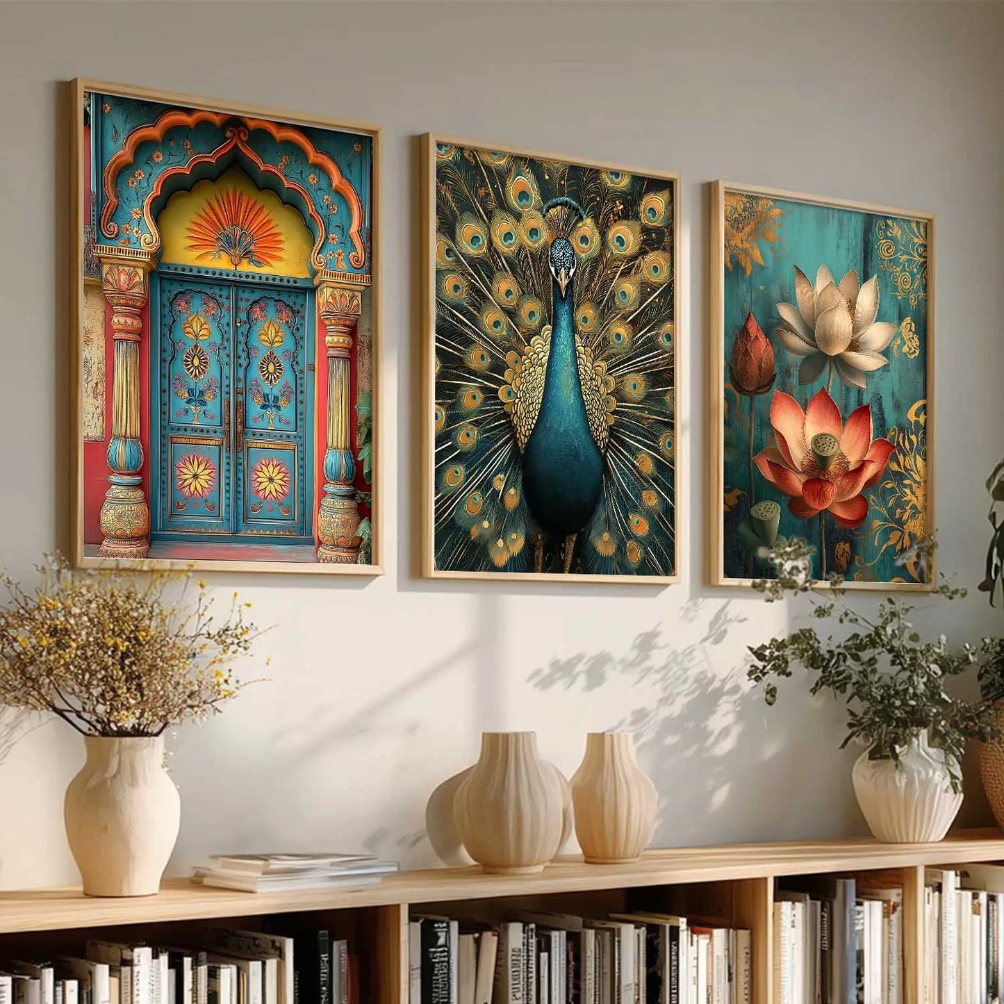 Madhubani    Wall Art  Paintings for Living Room - Wall Poster With frames