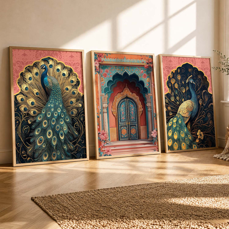 Traditional Wall Art  Paintings for Living Room - Wall Poster With frames