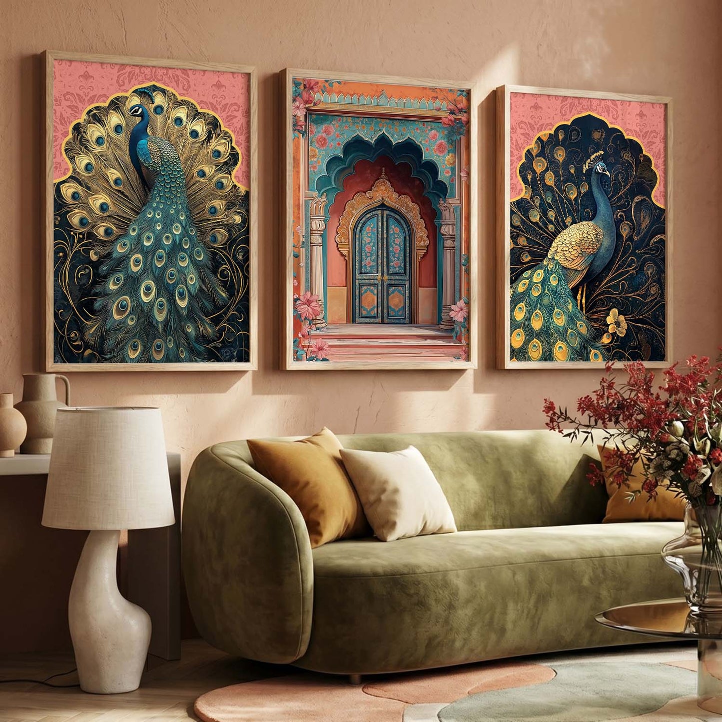 Traditional Wall Art  Paintings for Living Room - Wall Poster With frames
