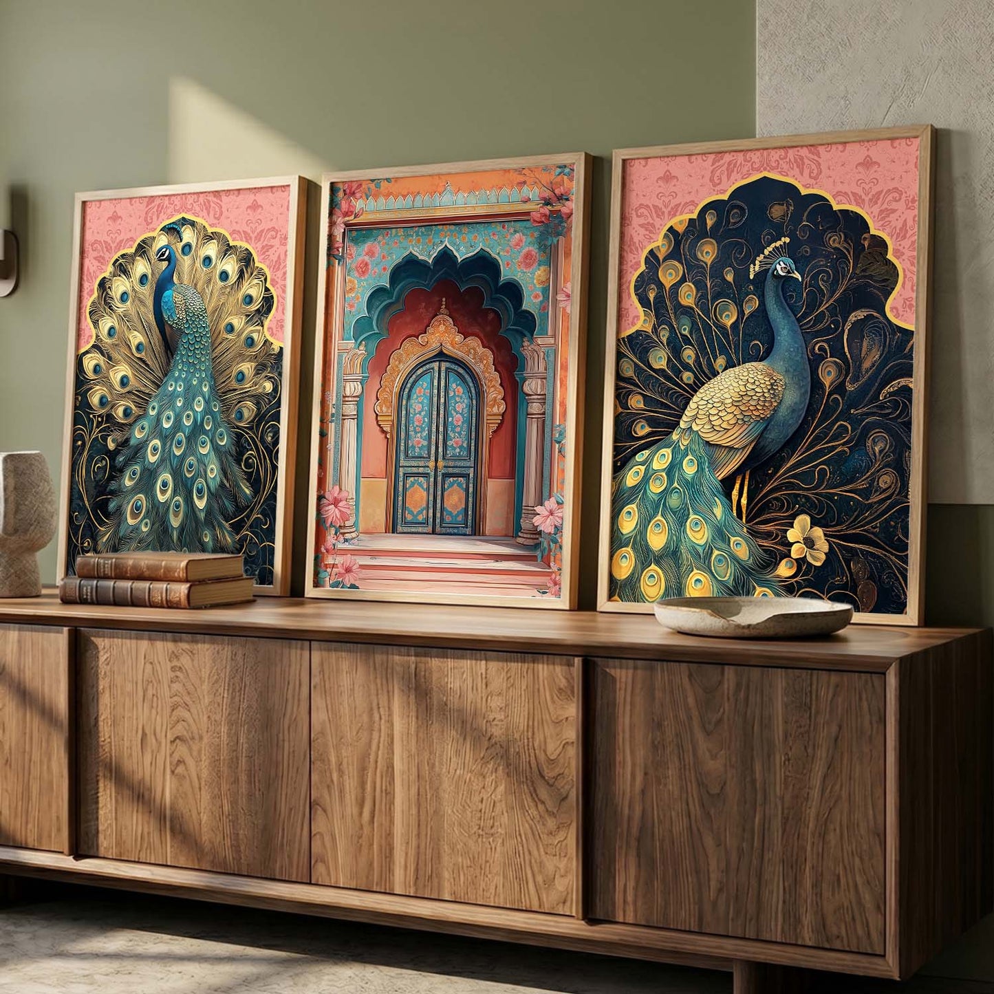 Traditional Wall Art  Paintings for Living Room - Wall Poster With frames