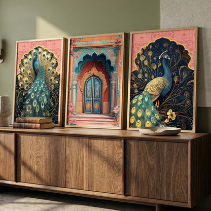 Traditional Wall Art  Paintings for Living Room - Wall Poster With frames