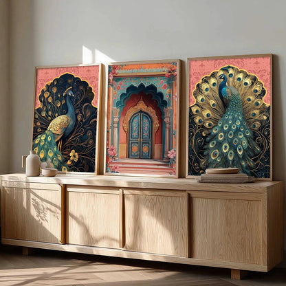 Traditional Wall Art  Paintings for Living Room - Wall Poster With frames